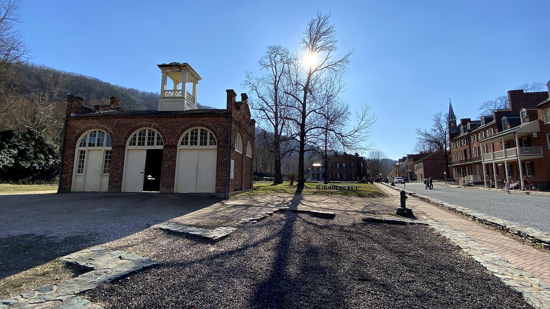 John Brown's Fort in Harpers Ferry on a sunny winter day